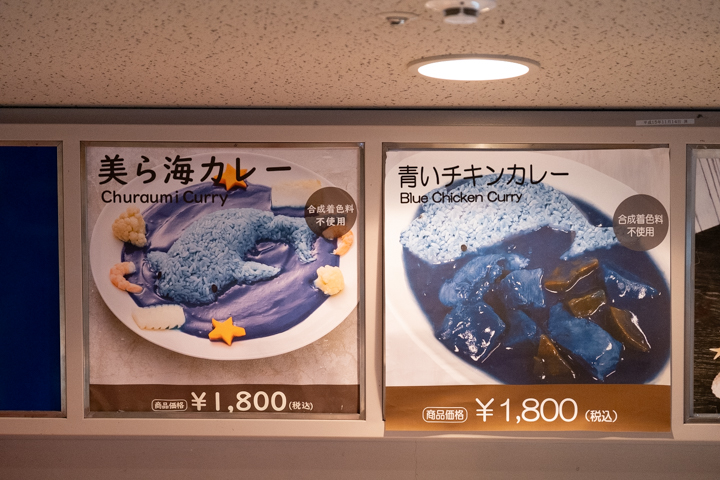 美ら海水族館の食べ物メニュー