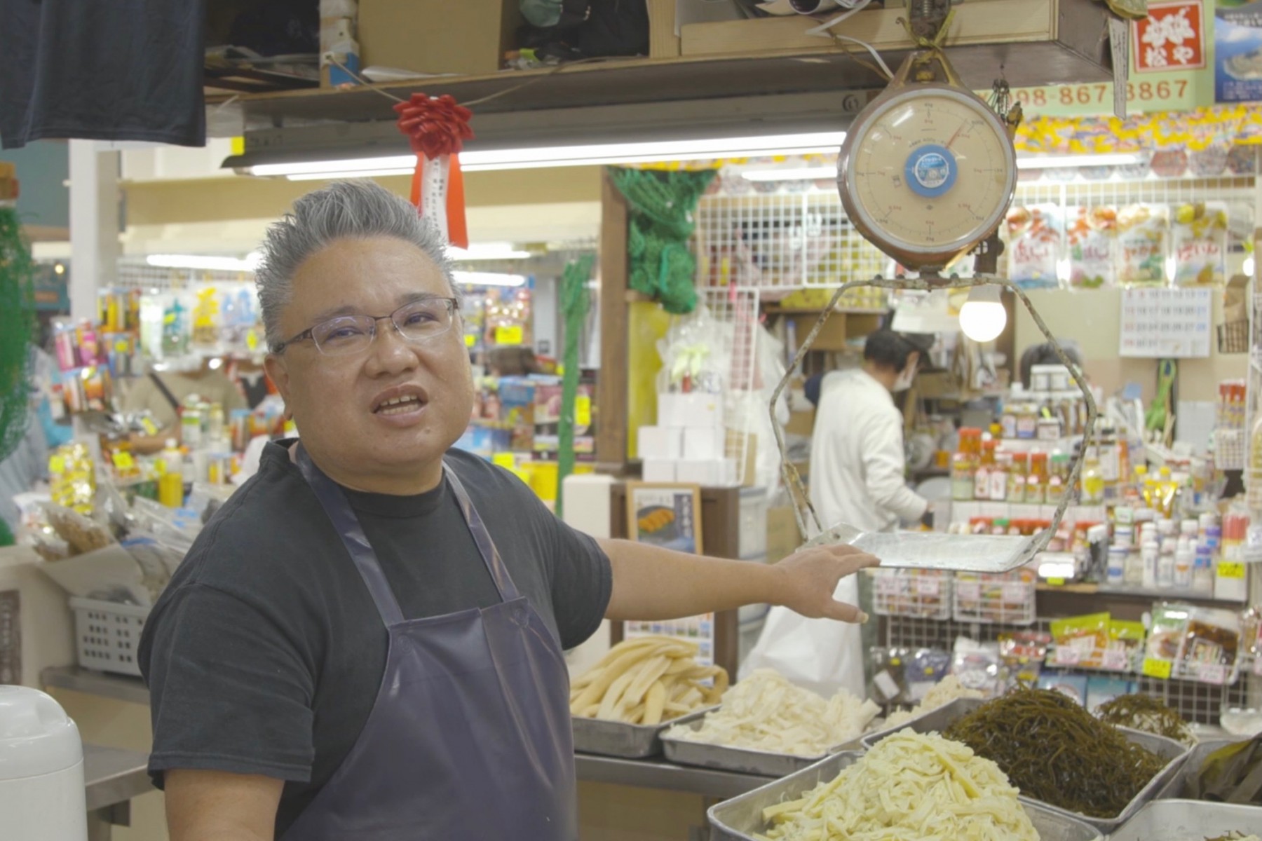 40年前から使用している山城こんぶ屋のはかり