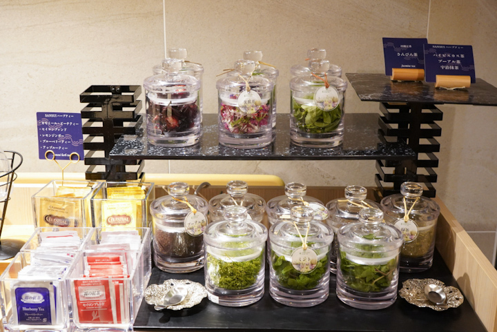 ハーブティーのコーナー
