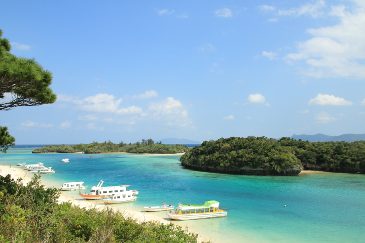 石垣島の観光名所、川平湾