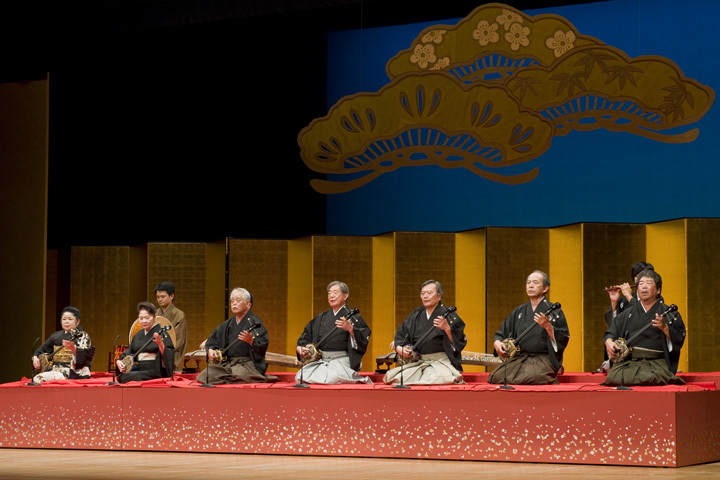 巨匠たちが勢揃いした国立劇場おきなわの舞台