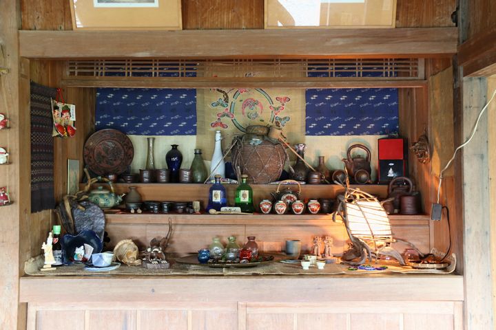 沖縄そば屋「御殿山」の店内