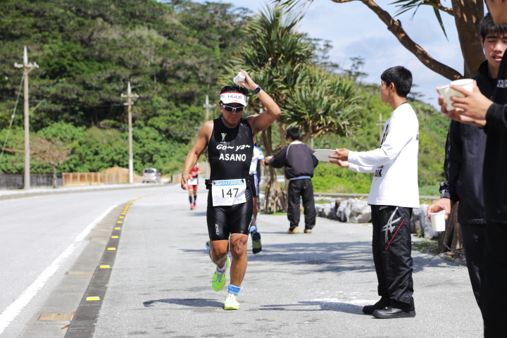 久米島トライアスロンのラン