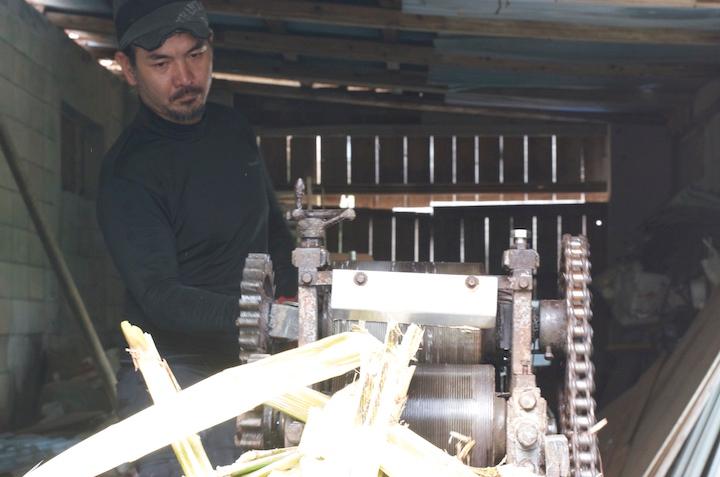 さとうきびを作る機械