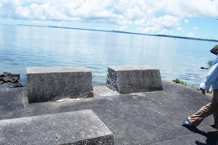 島の護岸