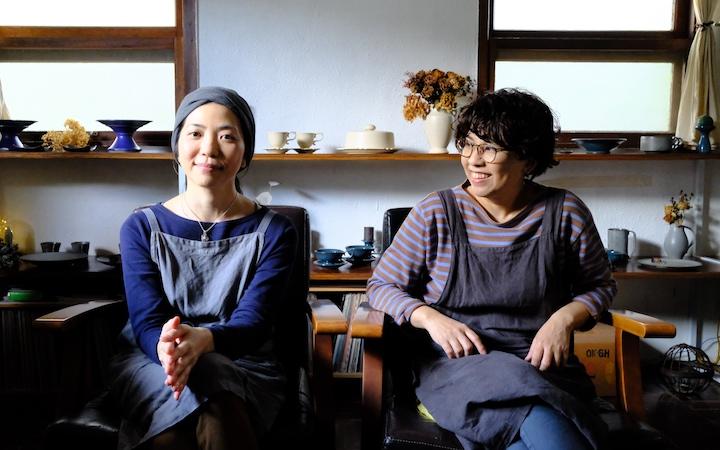 茜陶房の与儀祥子さんと下地かおりさん