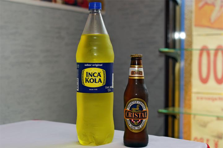 インカコーラとクリスタルビール