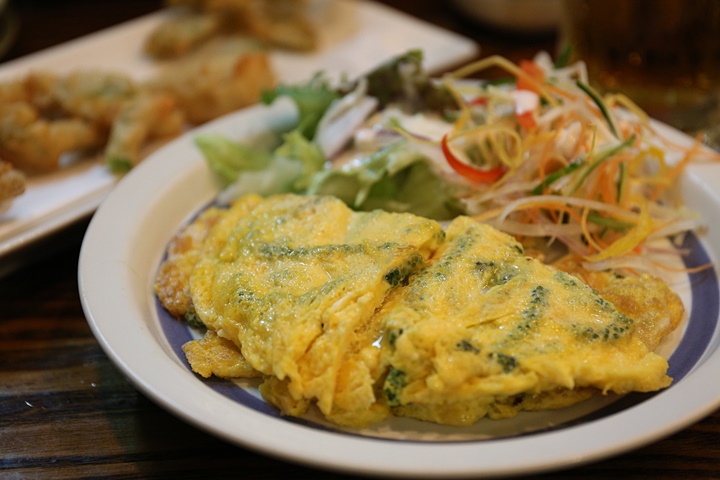 海ぶどうの玉子焼き