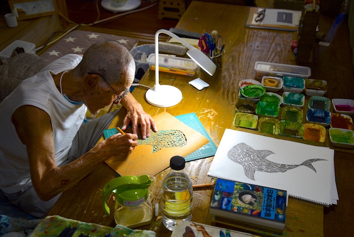 イラストレーターの熊谷溢夫（くまがい いつお）さん