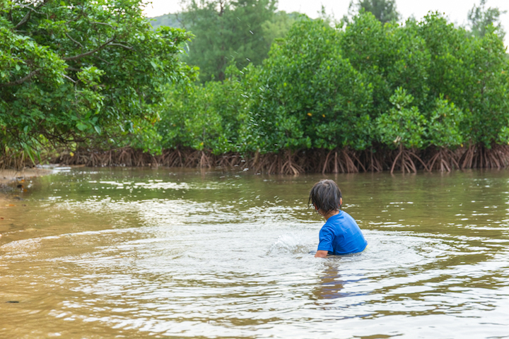 水遊び