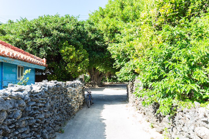 伊平屋島の集落