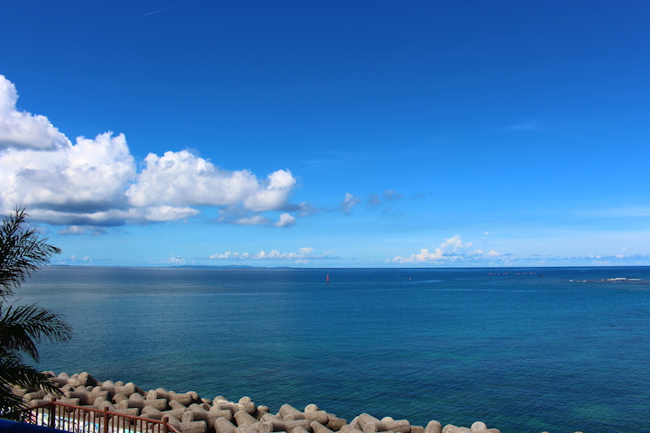 Seaside cafe HANONテラス席からの風景