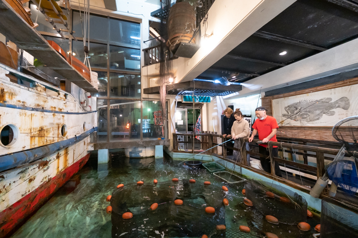 居酒屋「ぐるくん」のいけす