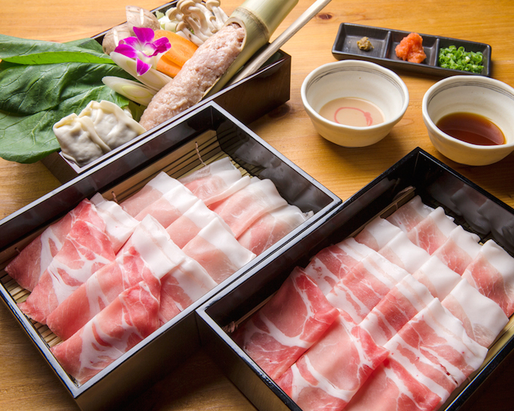 銘柄豚のしゃぶしゃぶ用の肉