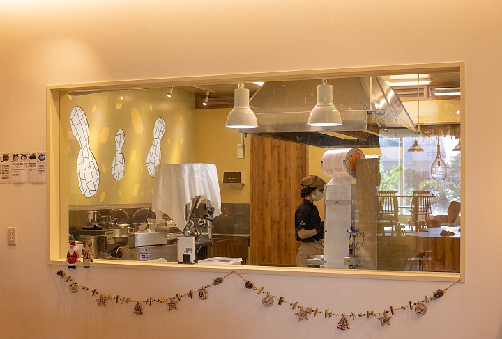 店内に併設されている工房