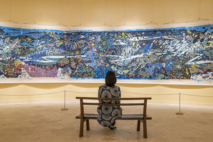 大きな作品「大礁円環（だいしょうえんかん）」