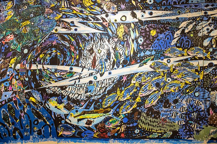 大きな作品「大礁円環（だいしょうえんかん）」