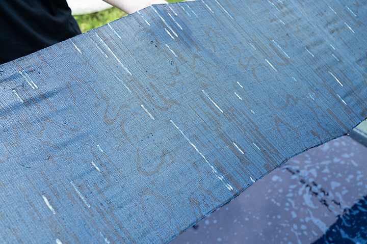 「藍型（エーガタ・藍色で染める紅型）」